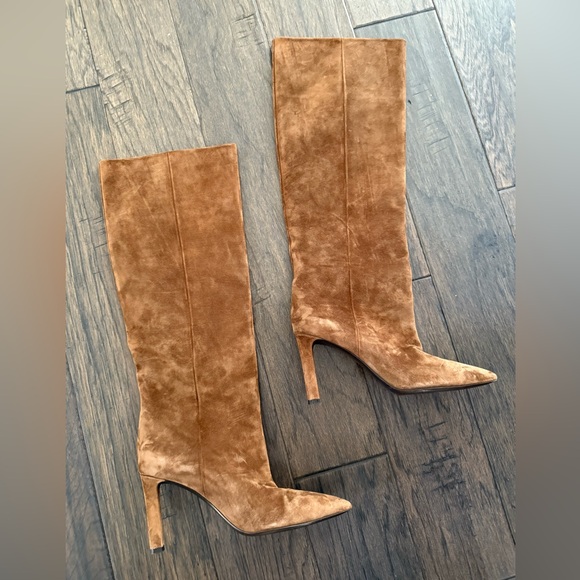 Saint Laurent Long Suede Pull On Boots Size EU 39 US 9 - Picture 2 of 6